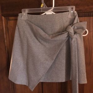 Wilfred grey wool skirt